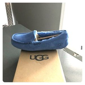 UGG Women's Size 8 Blue Ansley Wool Lined Slipper